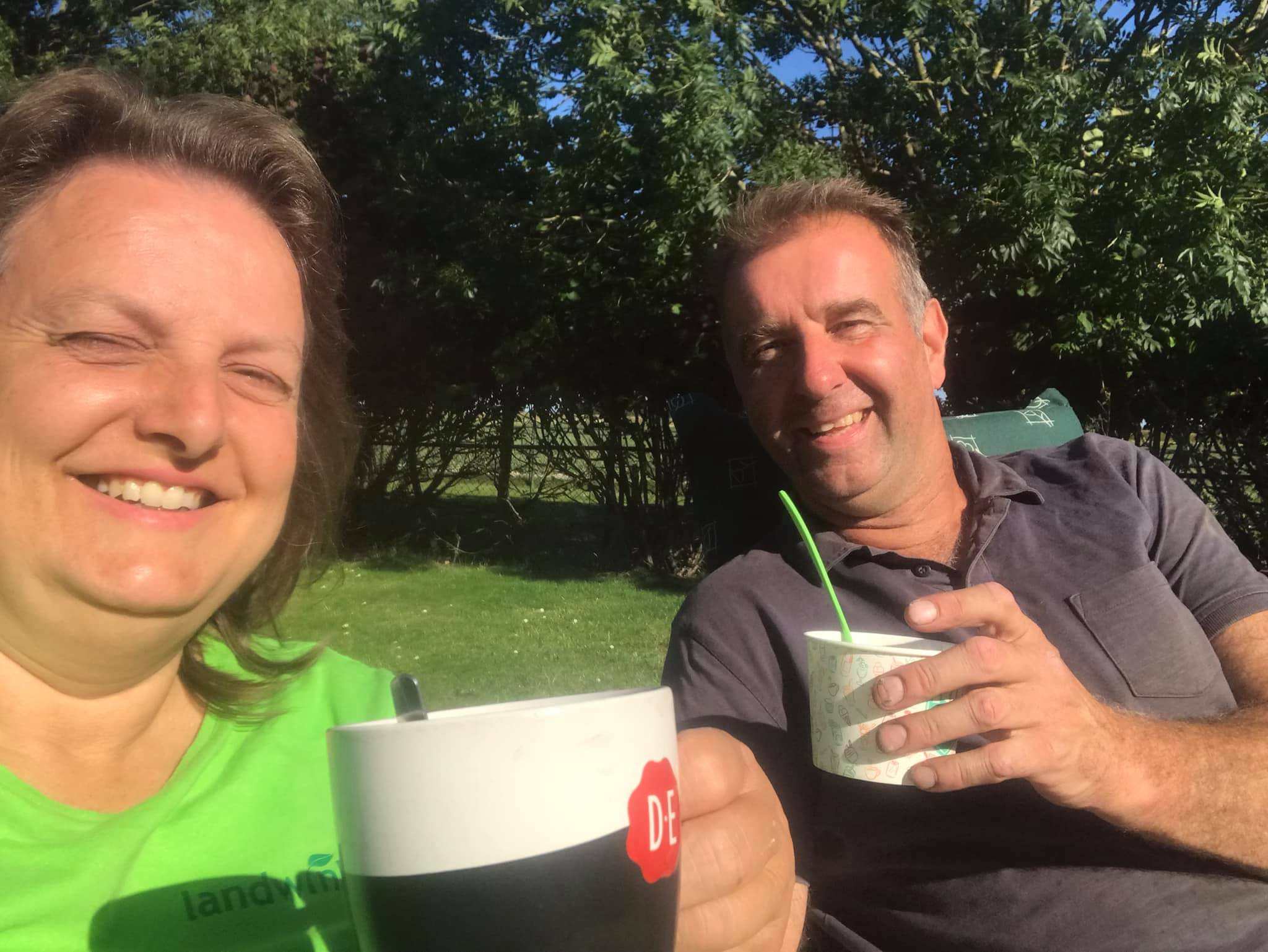 Softijsje met aardbeien